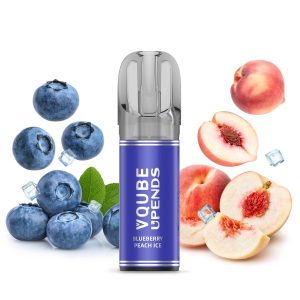 VQUBE Pod Blueberry Peach Ice (arándano, melocotón ice, 2 piezas)