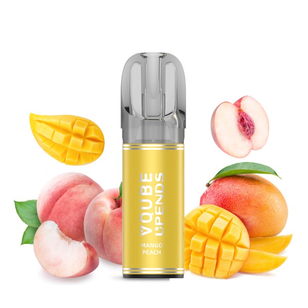VQUBE Pod Mango Peach (mango, melocotón, 2 piezas)
